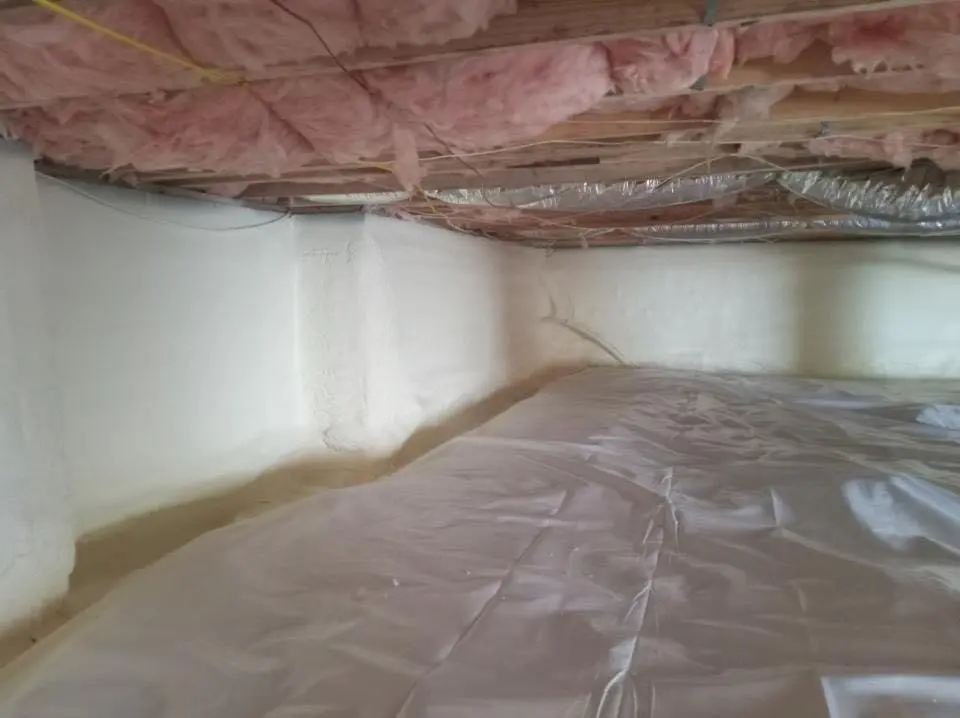 Crawl space encapsulation with closed-cell spray foam for Spray Foam Roofing in Whitemarsh